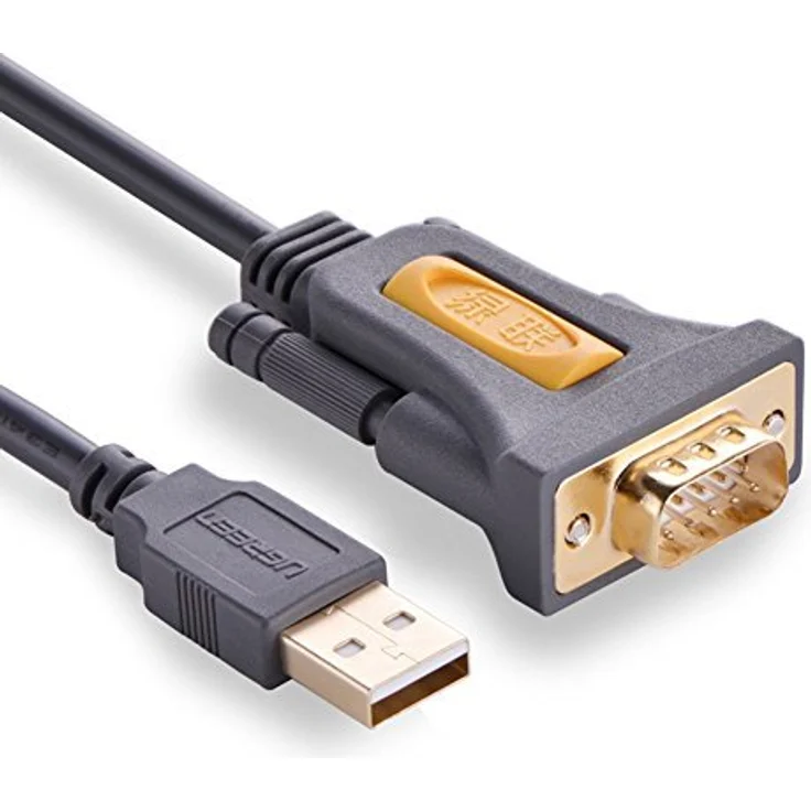 UGREEN 1m USB auf RS232 Seriell Adapter USB Seriell Konverter Kabel USB Seriell DB9 Stecker auf A Stecker mit PL2303 Chipsatz Unterstützt für 10/8/7/Vista/XP/ Win10/2000 und Mac OS X 10.6 und so weiter, Vergoldete Kontakte für stabile Verbindung Grau - Preisvergleich – Bild 1