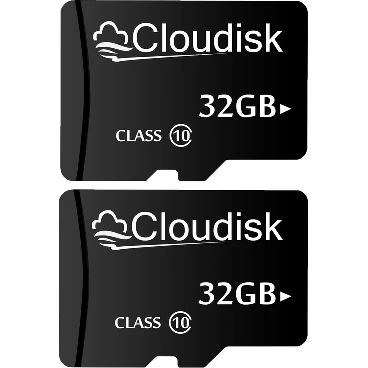 Cloudisk Micro-SD-Speicherkarten, Großpackung 2er-Pack, 32 GB