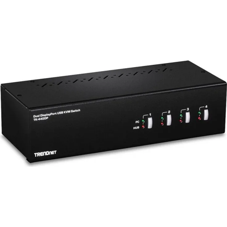 TRENDnet TK-440DP 4-Port Dual Monitor Display Port KVM Switch