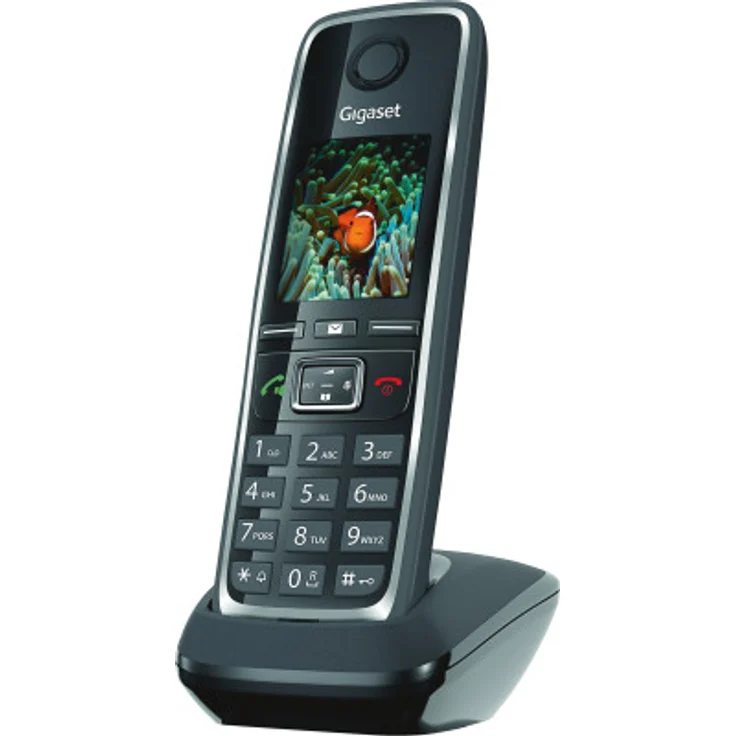 Gigaset C530HX Telefon - Schnurlostelefon - Mobilteil - mit großem TFT-Farbdisplay - für DECT - CATiq Router - mit Freisprechfunktion, Schwarz – Bild 4