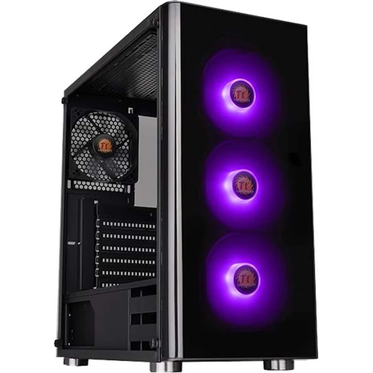 Thermaltake V200 Tempered Glass RGB Edition, Gaming PC Gehäuse Schwarz – Bild 6