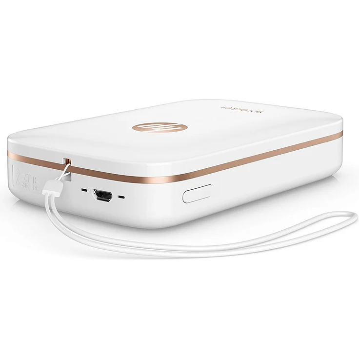 HP Sprocket Mobiler Fotodrucker (Drucken ohne Tinte, Bluetooth, 5 x 7,6 cm Ausdrucke) weiß – Bild 5