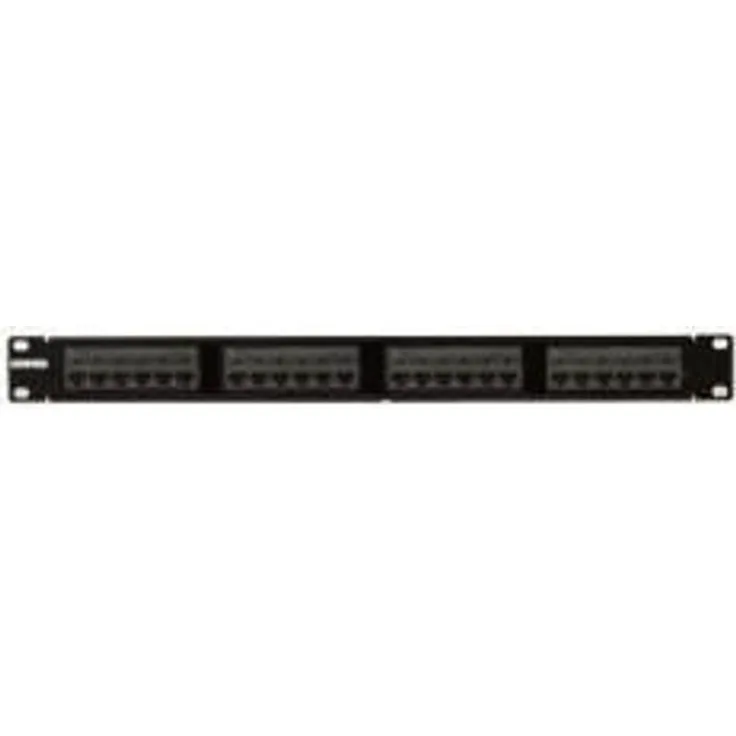 Gewiss 38 CVX LAN Panel 24 conec. RJ45 5e 1U schwarz 19 38 cvxlan