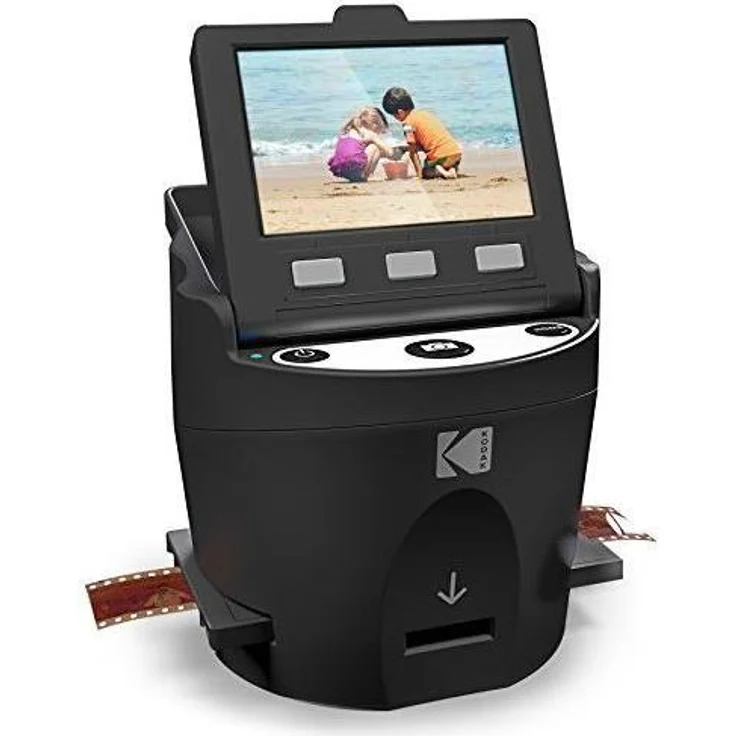 Kodak Digital Film Scanner, Konvertiert Negative und Filmdias 35mm, 126, 110, Super 8 und 8mm in JPEG inkl. großem neigbarem 3,5-Zoll-LC-Display und EasyLoad-Filme – Bild 1