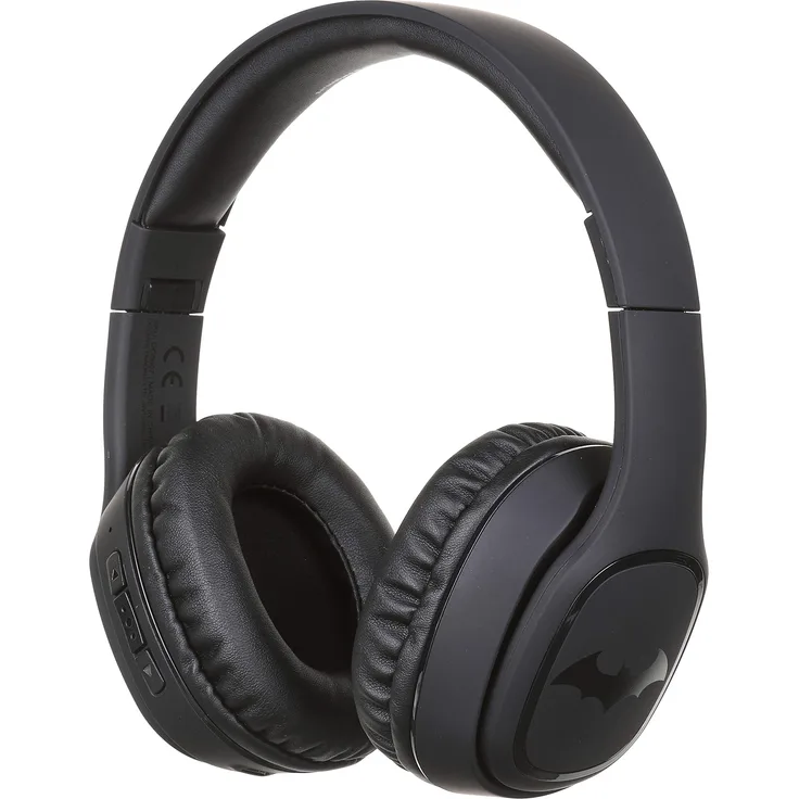 OTL Technologies TWEEN Bluetooth Kopfhörer Batman (faltbar, gepolsterte Bügel, stylisches Comic Design, 30 Stunden Akkulaufzeit, für Jugendliche und Erwachsene), Schwarz