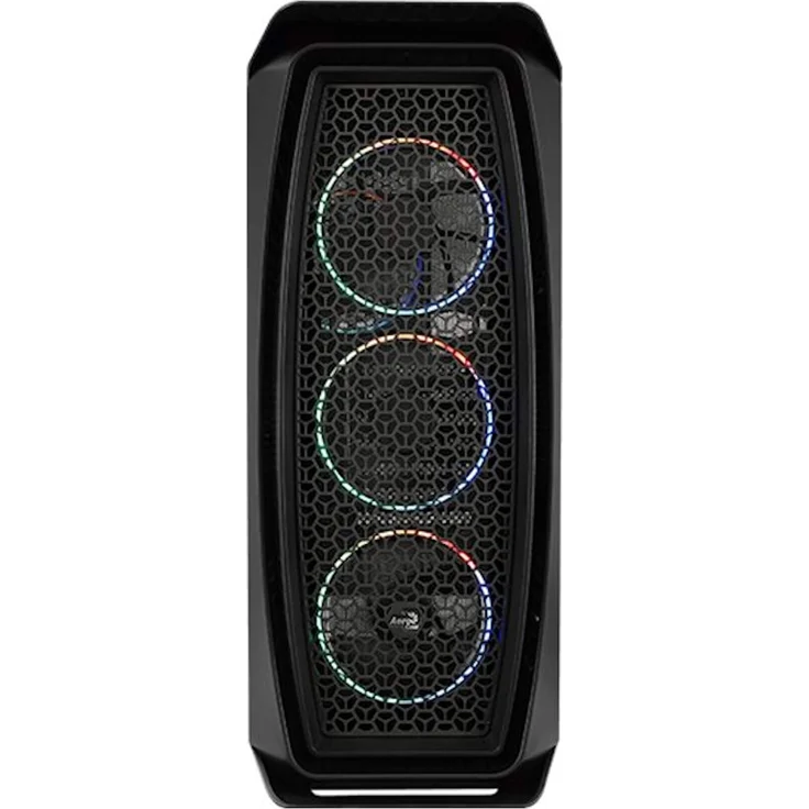 Aerocool AEROONEMINIECLIP, PC Micro ATX-Gehäuse, 4 Lüfter, 2 Panels, Schwarz – Bild 2