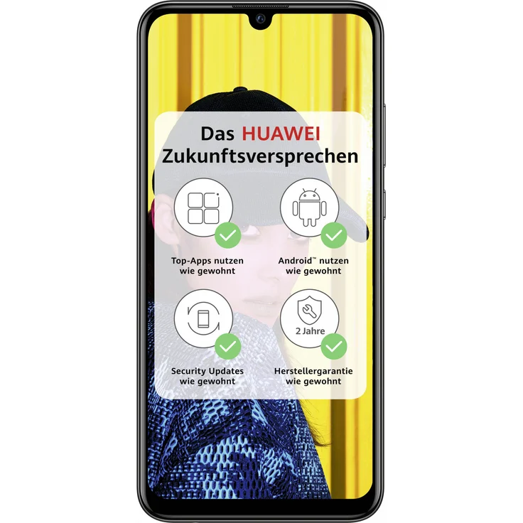 Huawei P smart (2019) Smartphone 15,8cm (6,2 Zoll) TFT-LCD-Display, 64GB interner Speicher, 3GB RAM, Dual-SIM, Android, Midnight Black – Bild 1
