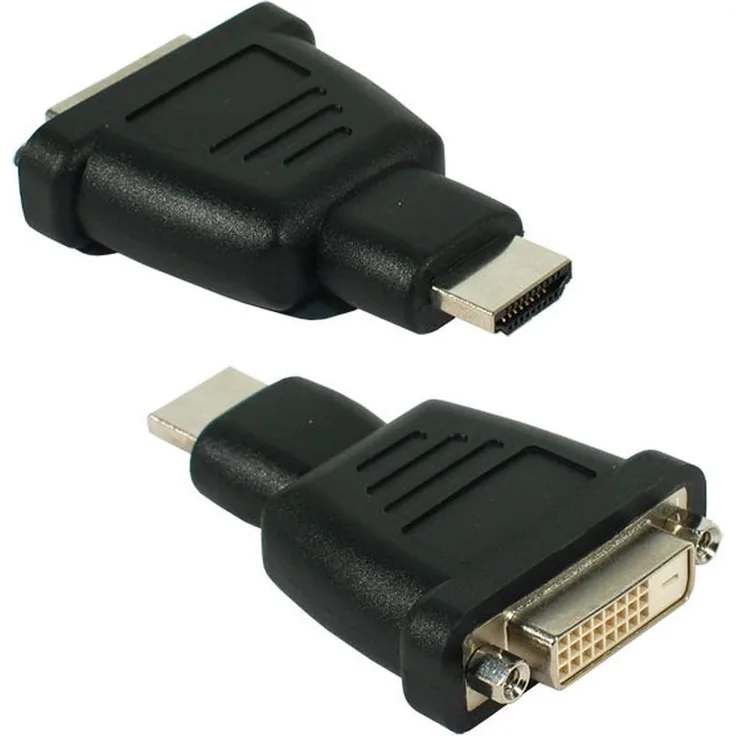 Wentronic A 323 (HDMI 19pin M-DVI-D 24 + 1pin F) ? Adapter für Kabel (19 HDMI M, DVI-D (24 + 1) F, männlich-weiblich)