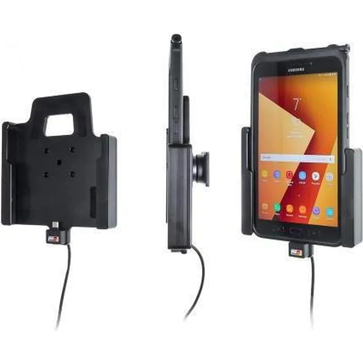 Brodit 721002 Auto Aktive Halterung Schwarz Halterung - Halterungen (Tablet-UMPC, Auto, Aktive Halterung, Schwarz, Samsung Galaxy Tab Active 2, Horizontal-Vertical)