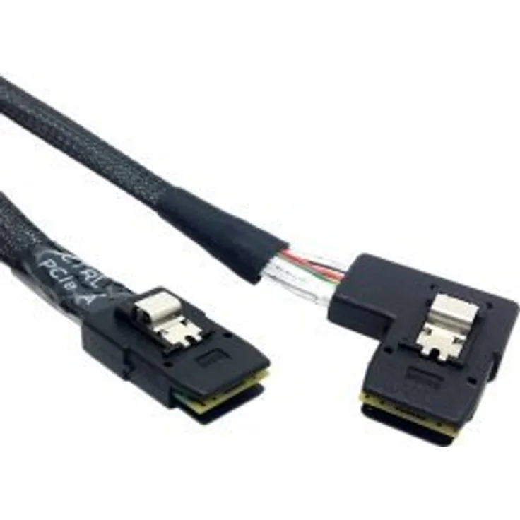chenyang Ultra Slim flacher links gewinkelt 90 Grad Mini SAS 36-pin SFF-8087 to 8087 Daten RAID Kabel 80 cm
