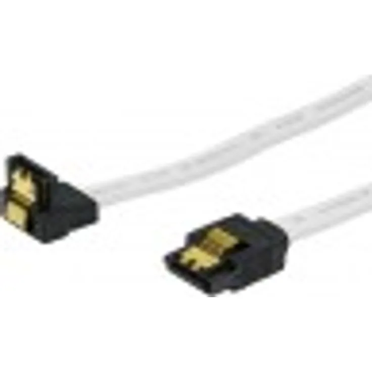 BIGtec BIG2041 0,5m HDD S-ATA Kabel weiß gerade/unten Kontakte vergoldet