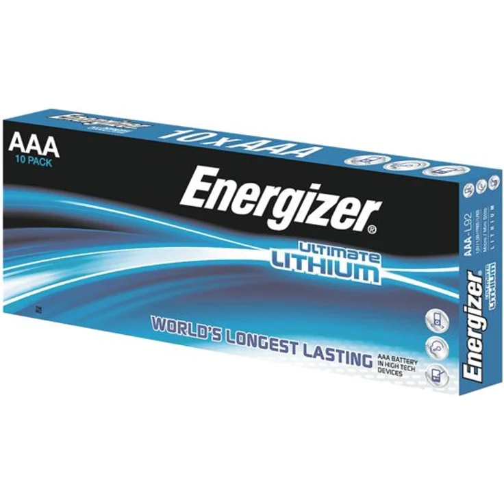 Energizer Ultimate Battery Lithium LR03 1.5V AAA 10 Stück – Bild 1