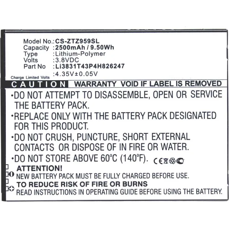 Akku kompatibel mit ZTE 3NEO-MF287