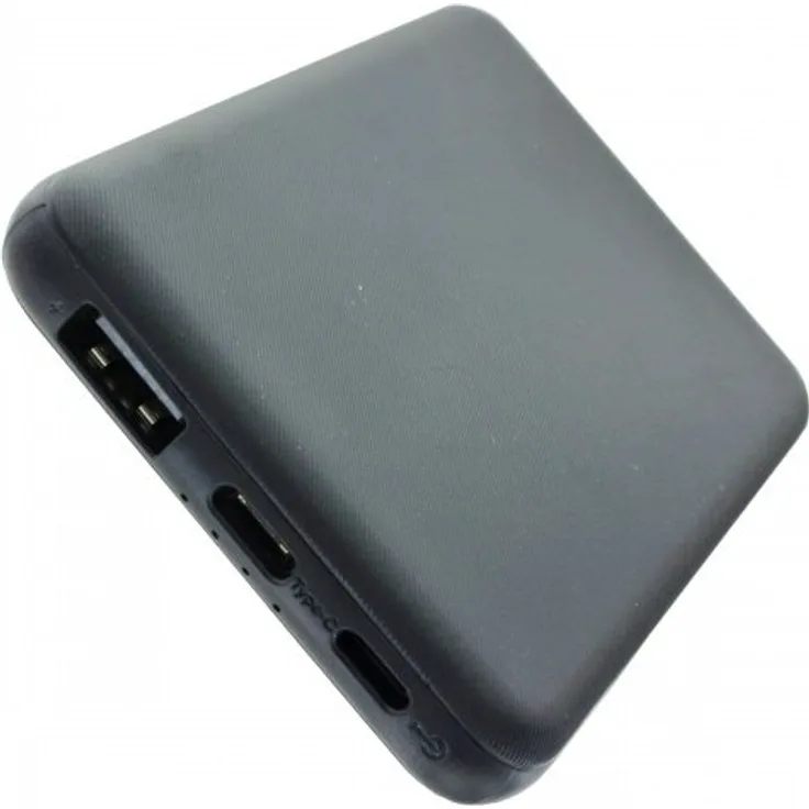 Powerbank Li-Polymer mit 5000mAh, LED-Indikator, Micro-USB und USB-C Ausgang ink