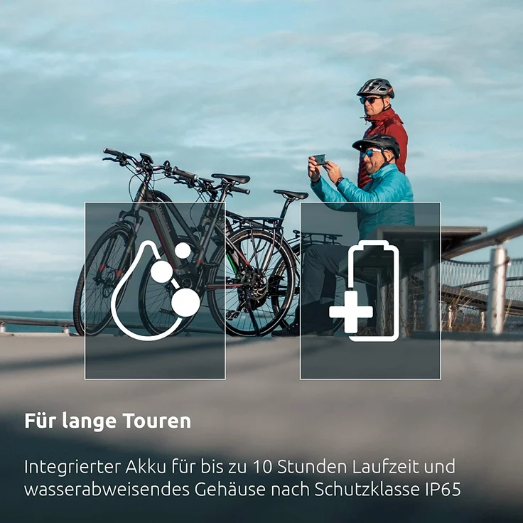 TechniSat DIGITRADIO Bike 1 Tragbares Radio mit Bluetooth, OLED-Display, spritzwassergeschützt, schwarz, silber – Bild 5