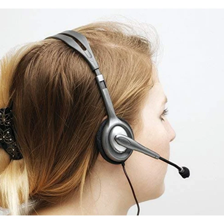 Logitech H111 Kopfhörer mit Mikrofon, Stereo-Headset, Mikrofon und Kopfbügel verstellbar, weiche Ohrpolster, 3,5mm Klinke, 1,8 m Kabel, plattformübergreifend kompatibel, PC/Mac/Laptop/Tablet/Smartphone, VoIP-Headset, grau – Bild 6