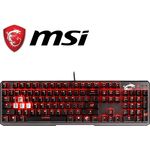 MSI Vigor GK60 - Tastatur - hintergrundbeleuchtet - USB - Deutsch QWERTZ - CHERRY MX Red (S11-04DE216-PA3)
