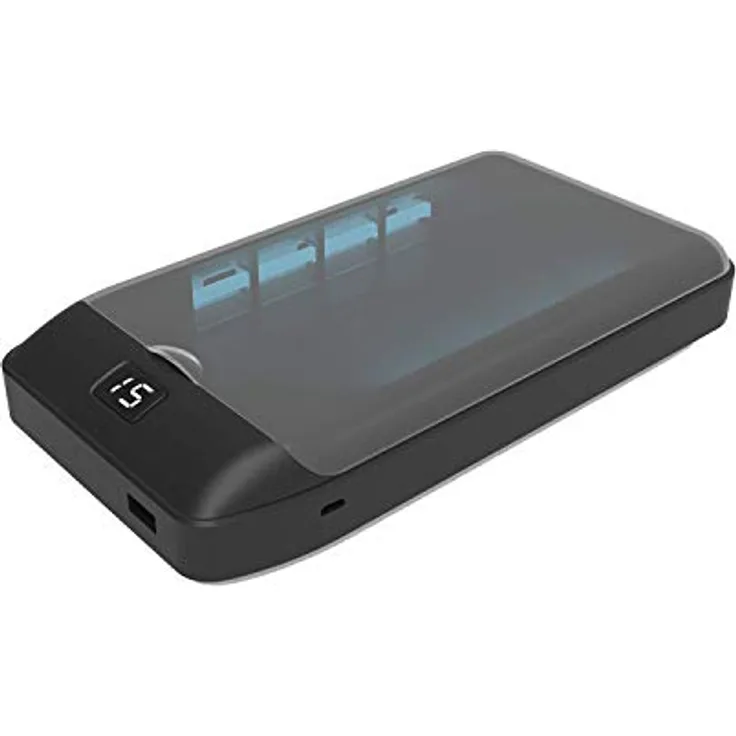 V7 VMPSTLZ UV Handy Sterilisator Box mit drahtloser Ladefunktion (10 w) UV-Desinfektionsbox, tragbares automatisches Smartphone-UV-Desinfektionsgerät