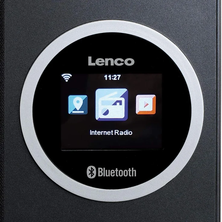 Lenco DIR 70 Radiowecker mit Bluetooth, WLAN, TFT-Display, schwarz – Bild 4