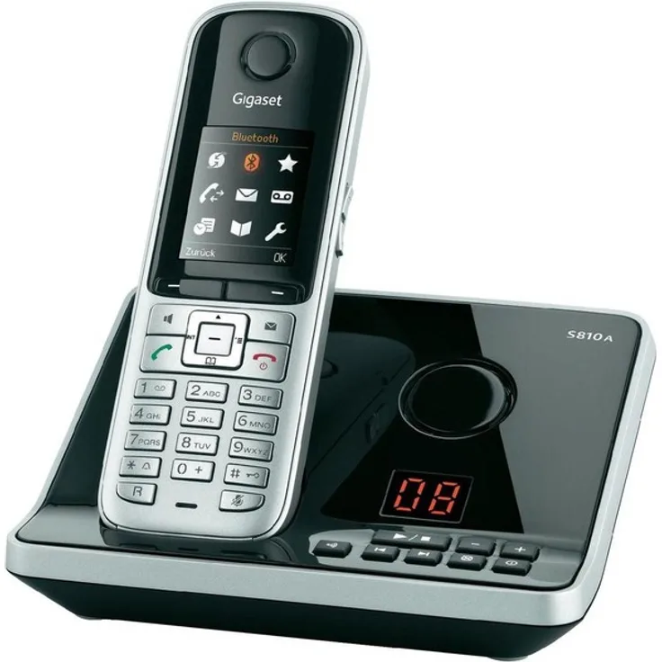 Gigaset S810A Analog-Telefon schwarz/grau