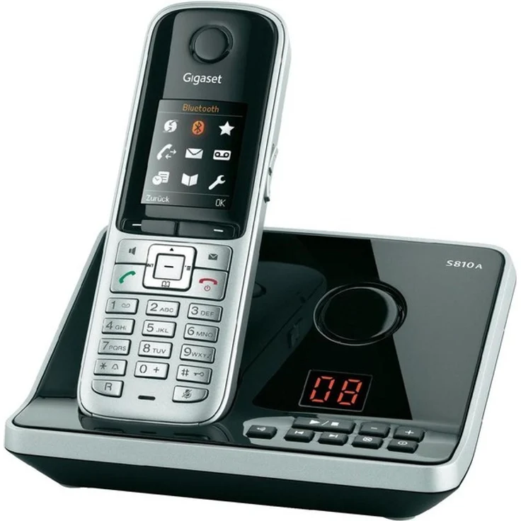 Gigaset S810A Analog-Telefon schwarz/grau – Bild 1