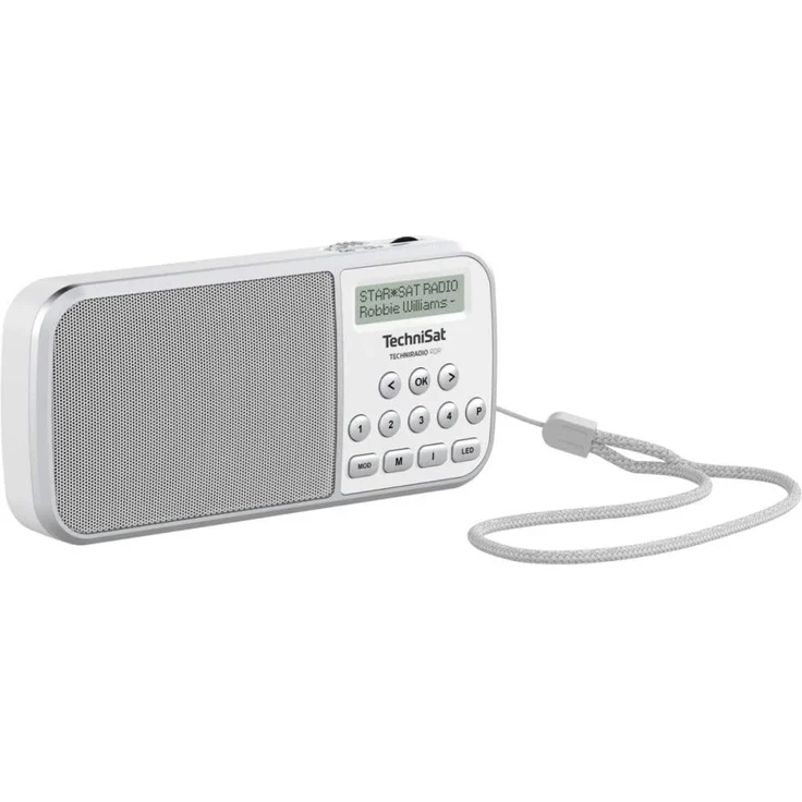 TechniSat Techniradio RDR Tragbares Radio, LCD-Display, weiß – Bild 3