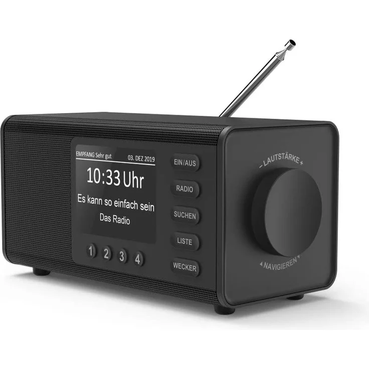 Hama DR1000DE Digitalradio mit Wecker, TFT-Display, schwarz – Bild 2
