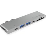 ICY BOX IB-DK4037-2C Thunderbolt 3 DockingStation für New MacBook Pro, 1x HDMI, 3x USB 3.0 (Type-A-Type-C), 1x Thunderbolt 3, Kartenleser (SD-microSD)