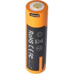Li-Ion Akku 18650, 3500mAh geschützt mit USB Ladefunktion, 70x18,6mm, mit AccuSa