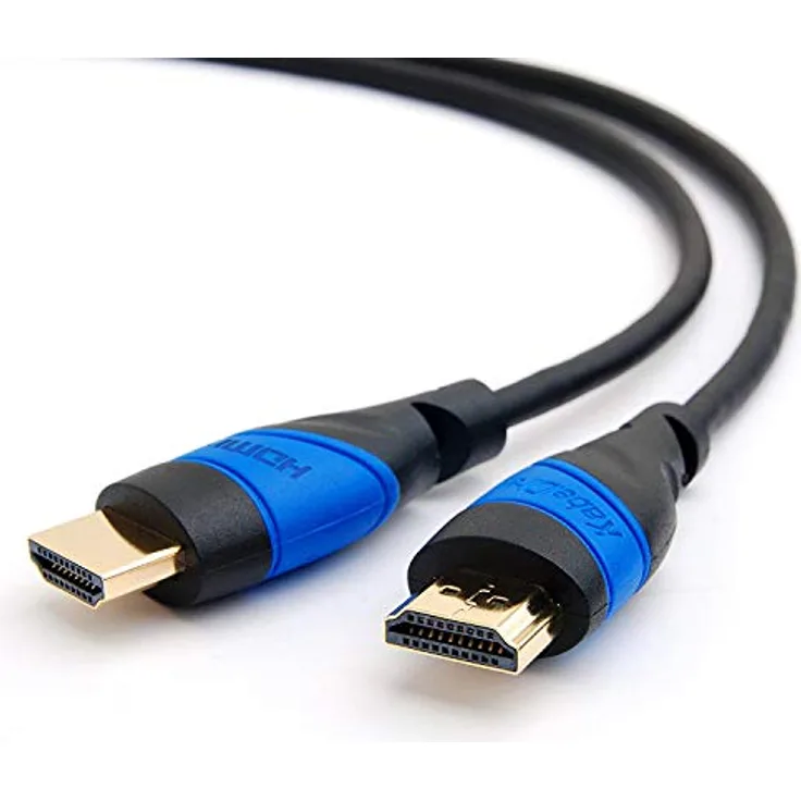 KabelDirekt - 4K HDMI Kabel - 3m - kompatibel mit (HDMI 2.0a-b 2.0, 1.4a, 4K Ultra HD, 3D, Full HD, 1080p, HDR, ARC, Highspeed mit Ethernet, PS4, Xbox, HDTV) - Flex Series