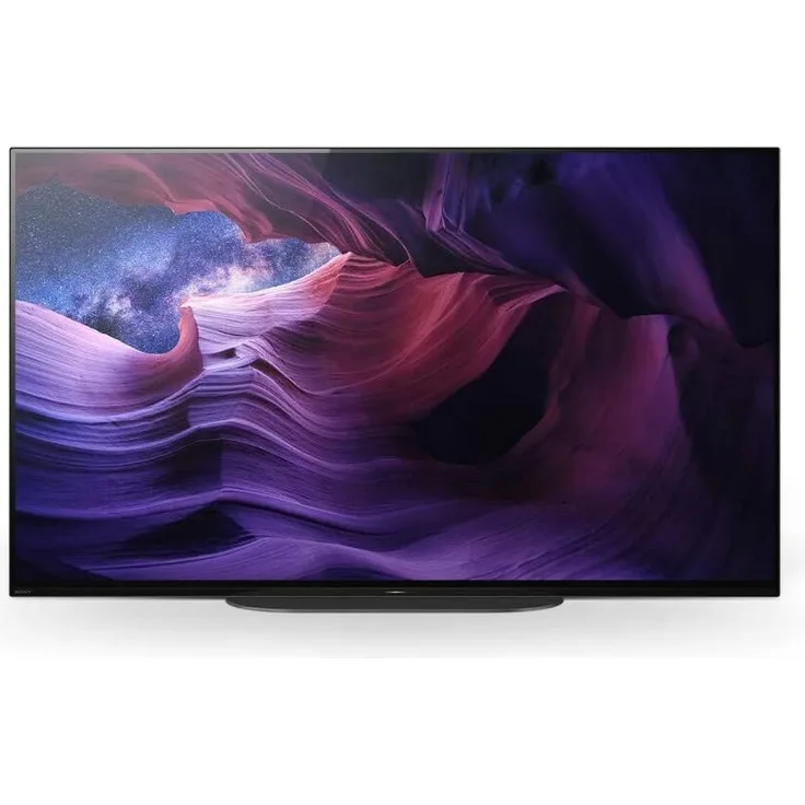 Sony KD-48A9 121 cm (48 Zoll) OLED-Technologie (Ultra HD, HDR) HD-Triple-Tuner (Sat, Antenne, Kabel) Smart TV Modelljahr 2020 Energieklasse G