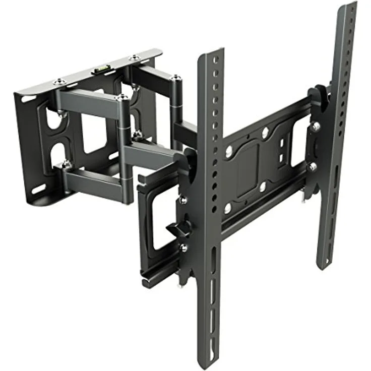 RICOO TV Wandhalterung Schwenkbar Neigbar S6244 Universal LCD Wandhalter Ausziehbar Fernseher Halterung Curved 4K OLED LED Flachbildfernseher 80cm/32 Zoll- 165cm/65 Zoll Zoll / VESA 200x200 400x400 / Schwarz