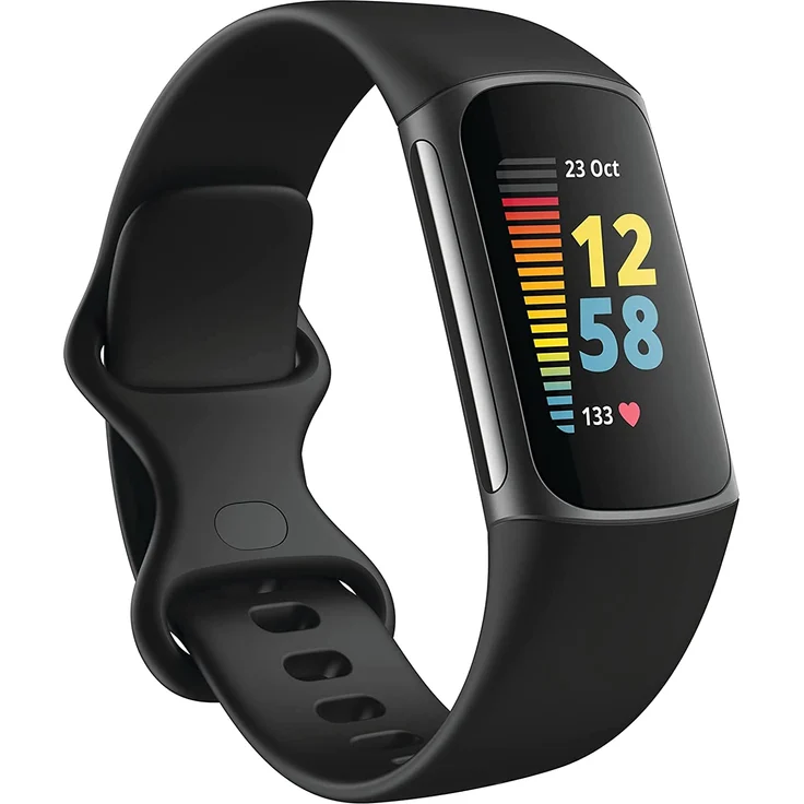Fitbit Charge 5 Fitness-Tracker GPS, Unisex, Einheitsgröße, Aluminiumgehäuse, Black/Graphite – Bild 1