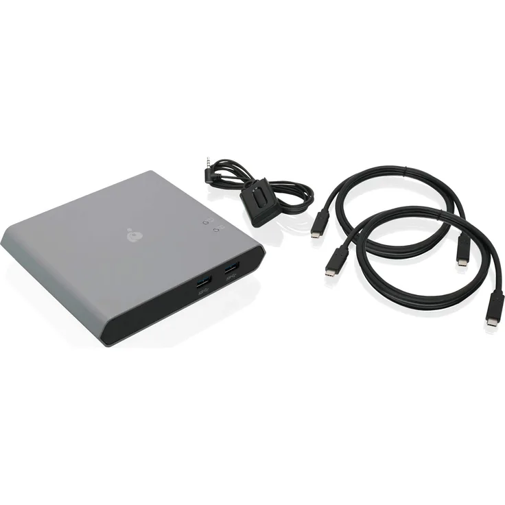 IOGEAR GCS62HU KVM-Switch mit Audio, 2 Ports 2-Port USB-C