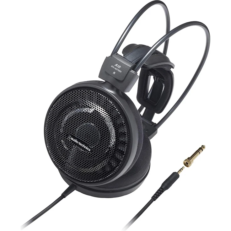 Audio Technica ATH-AD700X On-Ear-Kopfhörer (6,3mm Klinkenstecker) schwarz – Bild 2