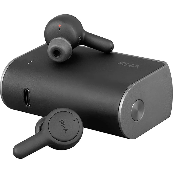 RHA TrueConnect - Kohlenschwarz: Wahre drahtlose Ohrhörer mit Bluetooth 5 und Schweißschutz für sportliche Aktivitäten – Bild 4