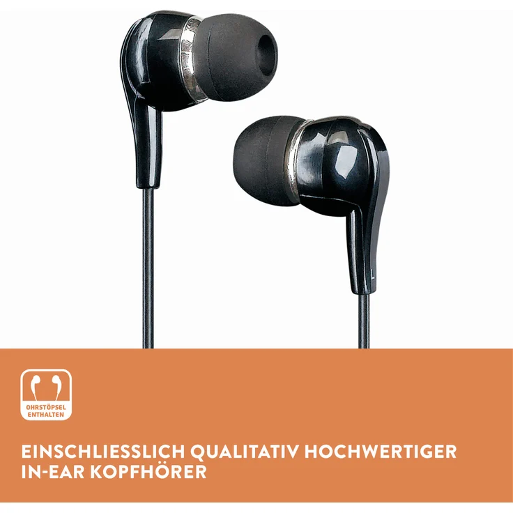 Lenco CD-300 Tragbarer CD-Player Walkman mit Bluetooth, MP3 Funktion, Antishock, schwarz – Bild 10