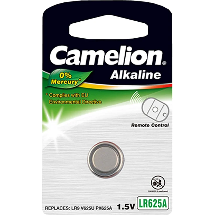 Camelion 12050125 Alkaline Knopfzelle, LR625A, 1er-Pack chrom – Bild 1