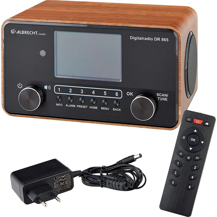Albrecht DR 865 Senioren Digitalradio, holz, schwarz – Bild 6