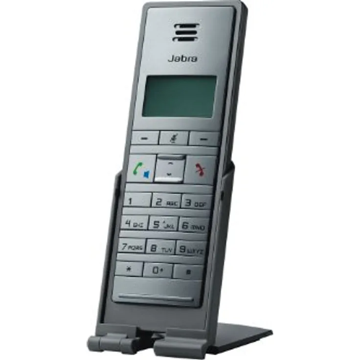 Jabra Dial 550 kabelgebundenes Handset mit USB-Schnittstelle für VoIP-Softphones-UC-Plattformen wie Microsoft Skype for Business, Cisco, Avaya uvm. mit Standfuß, anthrazit