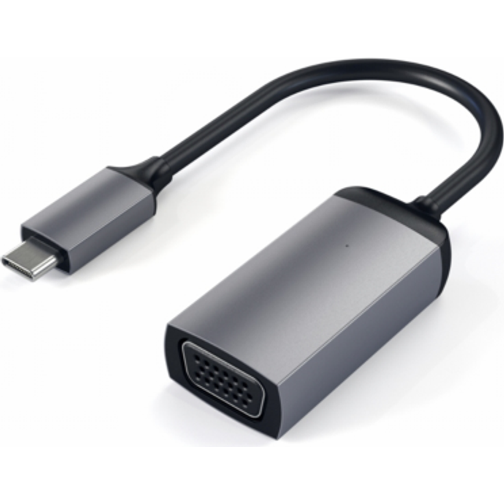 Satechi USB-C auf VGA Adapter Space Gray