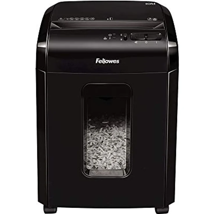 Fellowes Powershred 10M, 10 Blatt Micro-Cut (P-5) Aktenvernichter mit Sicherheitssperre, für Zuhause-Home Office – Bild 1