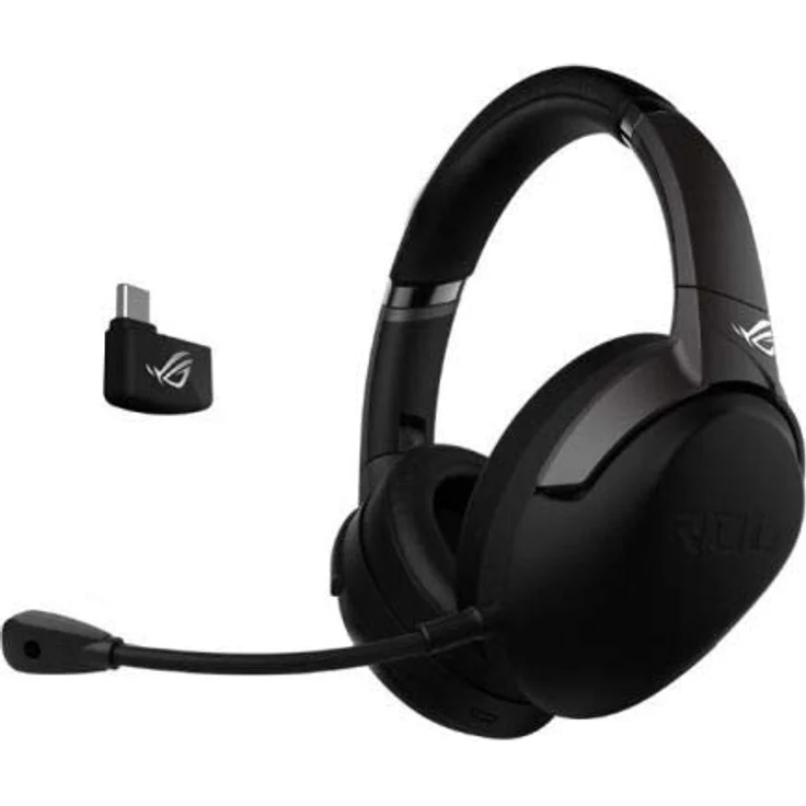 ASUS ROG Strix Go 2.4 Gaming Headset (kabellos, 2,4 GHz, AI-Noise-Cancellation, PC, Konsole) schwarz – Bild 1