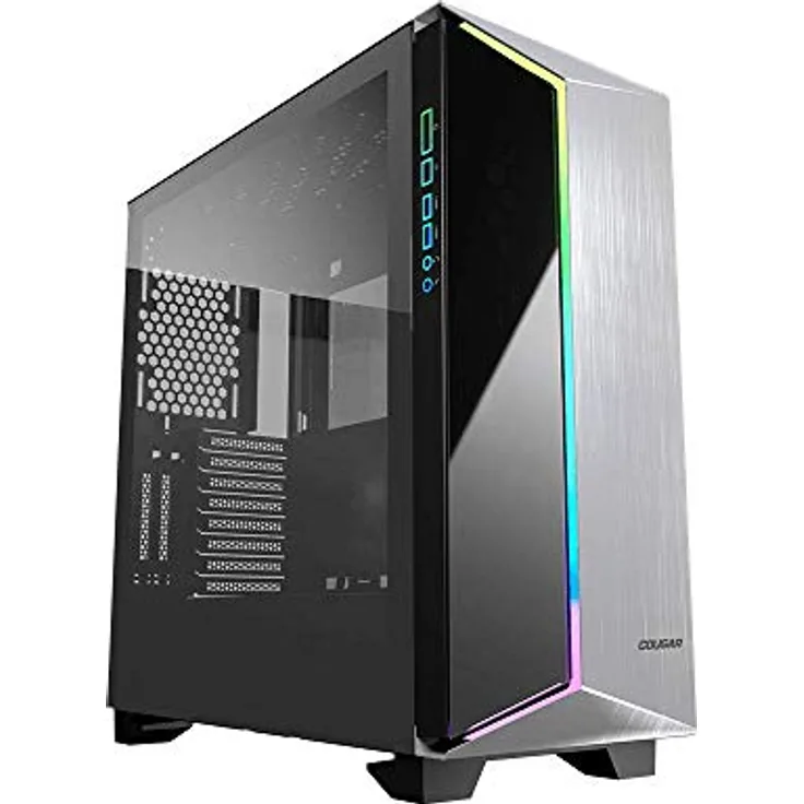 COUGAR Case DarkBlander-G Full tower Brushed aluminum front panel RGB Lines built-in LED controller Full tempered glass (3858M30.0009)