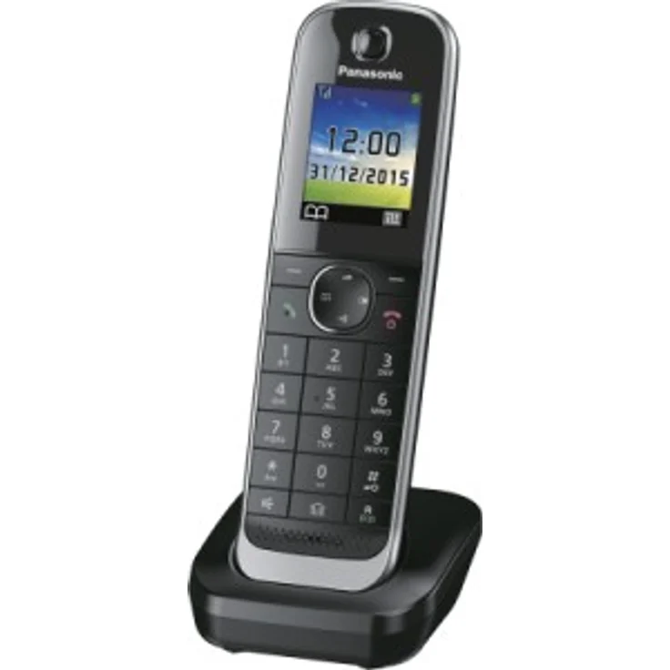 Panasonic KX-TGJA30EXB Mobilteil inkl. Ladeschale, Schwarz – Bild 2