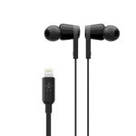 Belkin RockStar iPhone Kopfhörer mit Lightning Connector (Ohrhörer entwickelt für iPhone 11, 11 Pro-Pro Max, XS, XS Max, XR, 8-8 Plus und andere Geräte) schwarz