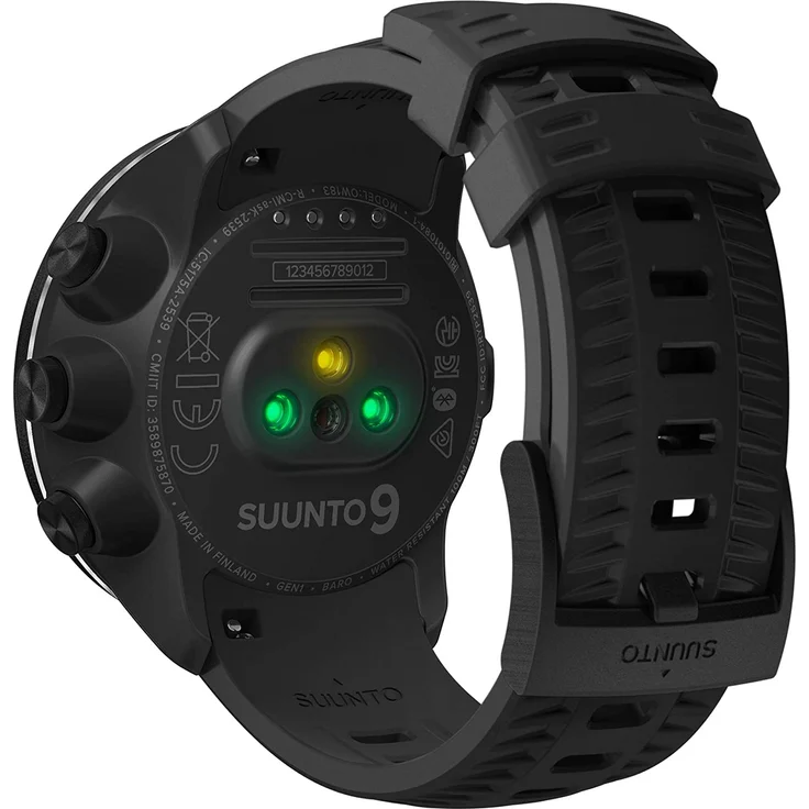 Suunto 9 Baro Smartwatch GPS, Unisex, Einheitsgröße, Silikonarmband, Schwarz – Bild 4
