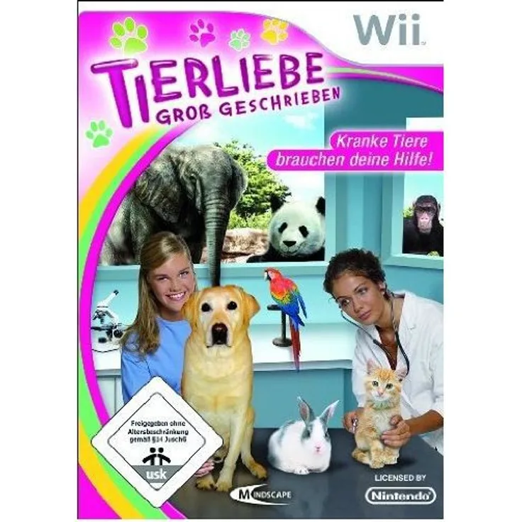 Tierliebe groß geschrieben: Kranke Tiere brauchen Deine Hilfe (Wii)