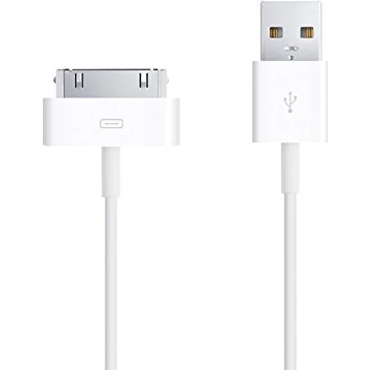 Apple iPad/iPhone/iPod Datenkabel/Ladekabel [1x USB 2.0 Stecker A - 1x Dock-Stecker 30pol.] 1m Weiß – Bild 2