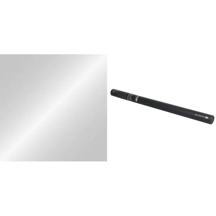 Showtec Handheld 80cm Streamer-Luftschlangen Silver Metallic